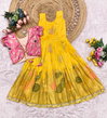 Ajd 8168 Soft Russian Dola Silk Gown With Koti Bulk Orders In India